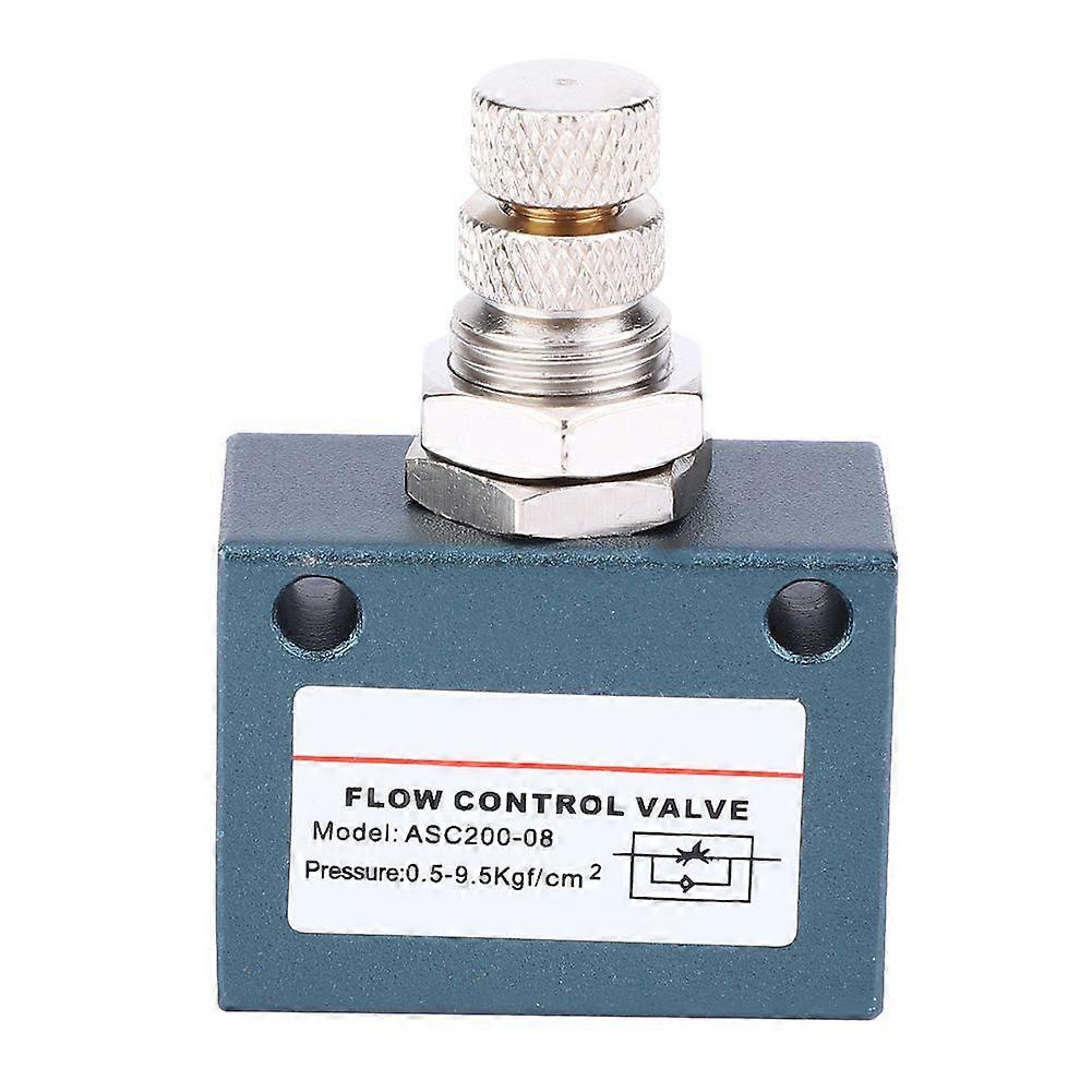 ASC200-08 G1/4 Pneumatic Air Flow Speed Control Valve Aluminum Alloy Throttle Valve