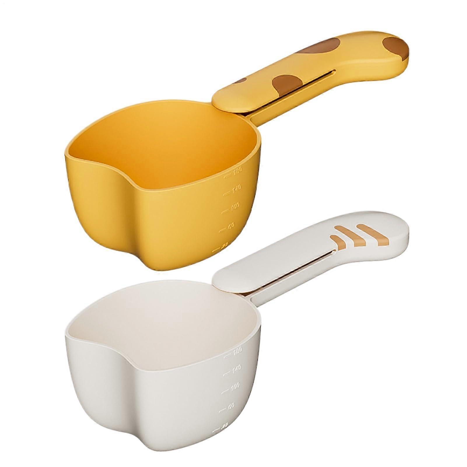 Cereal Measuring Spoon With Clip, Pet Dry Food Scoop, Food Measuring Spoon, Cat Shaped Cereal Spoon