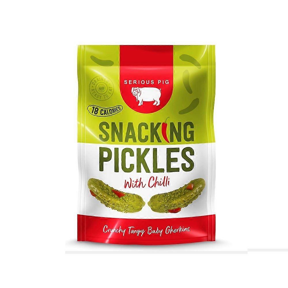 Serious Pig Snacking Pickles with Chilli 40g - 12 Pack