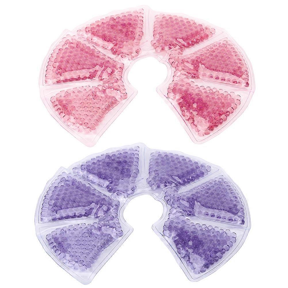 Real Bubee Lot de 2 coussinets de thérapie mammaire réutilisables 3 en 1, chauds et froids, pour les mères qui allaitent