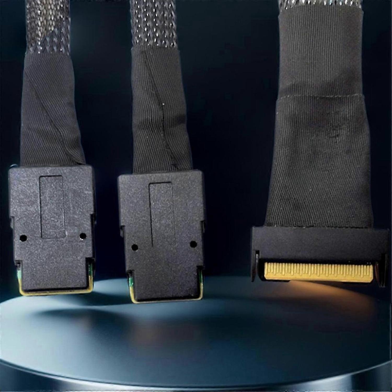 MClO X8 MCIO 8i(74P) to Dual SFF-8087 Cable PCIE5.0 Server Adapter Cable Connection Cable Server Ada