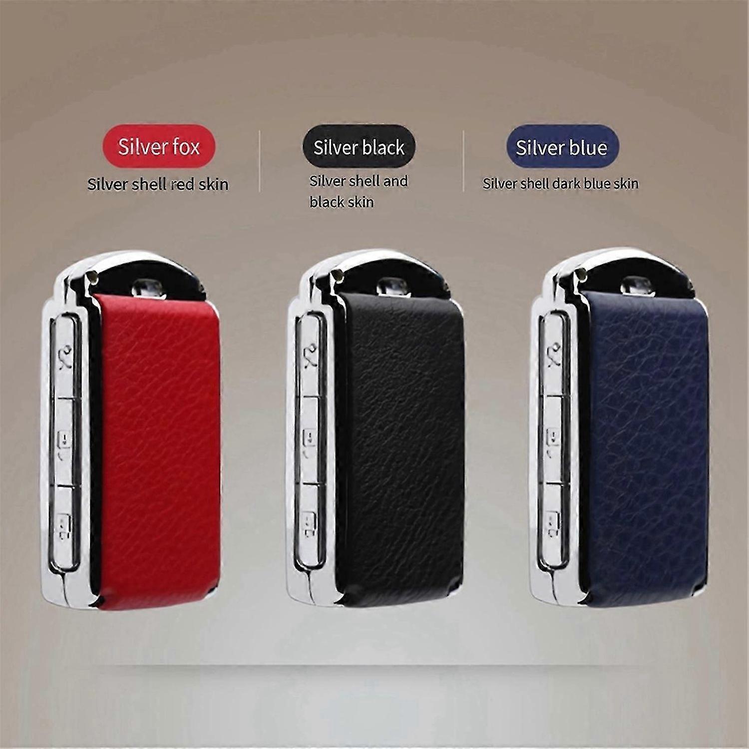 Leather Galvanzed Alloy Car Key Case Cover for XC60 S60 XC90 S90 Key Shell Protector Parts Accessori