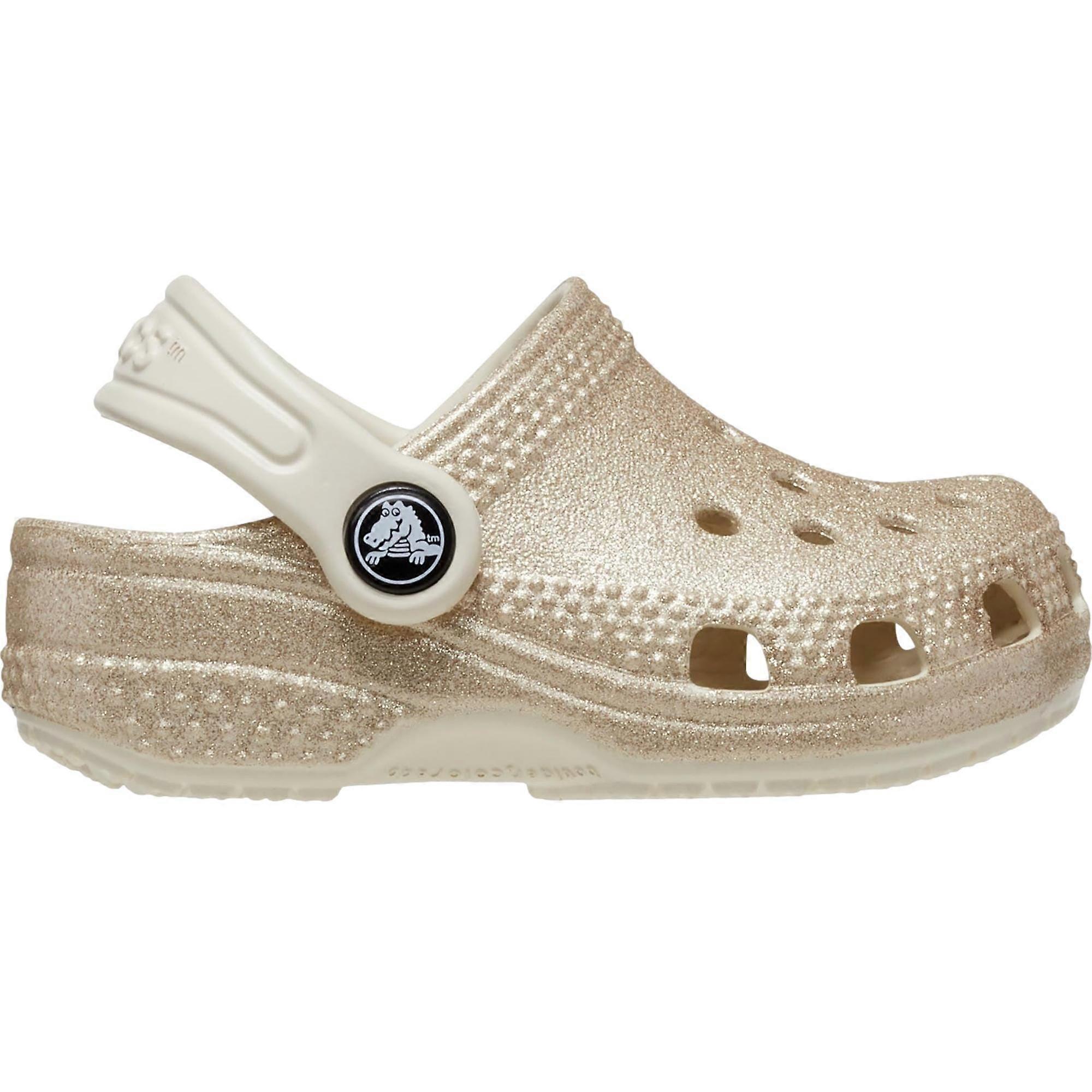Crocs Classic Littles Clog Champagne Glitter 209397-9AC Toddler