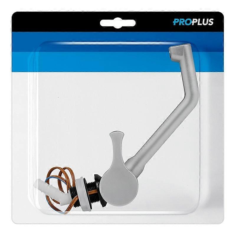 Kaldtvannskran, 12V, Ø20 mm, Matt Nikkel/Svart