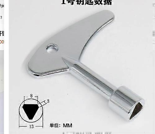 Universal Elevator Key Stainless Steel Triangular Spanner Key Emergency Door Release Keys Compatible with Most Elevators for Maintenance Workers