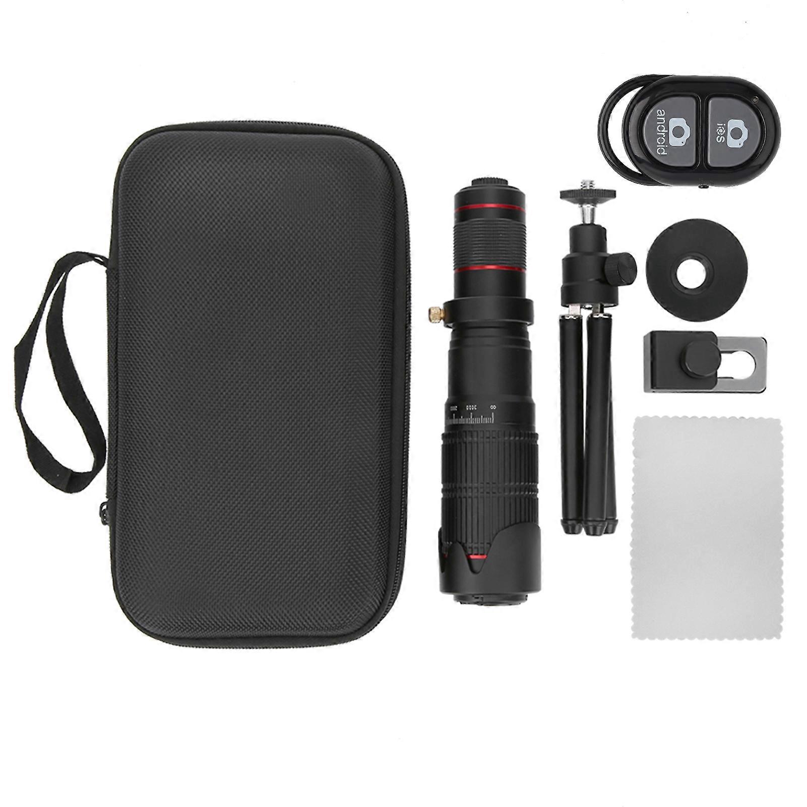 36X Mobile Phone Camera Telescope Double Adjustable Zoom Lens Monocular with General Clip