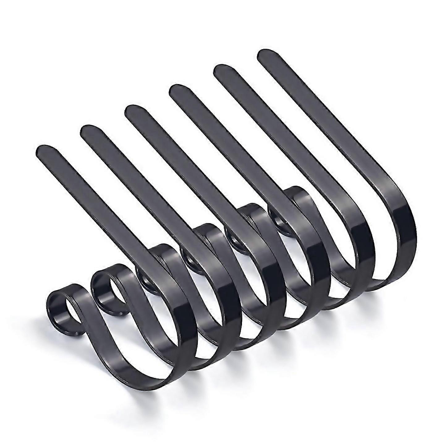 For 6pcs Christmas Stocking Holders For Set Black