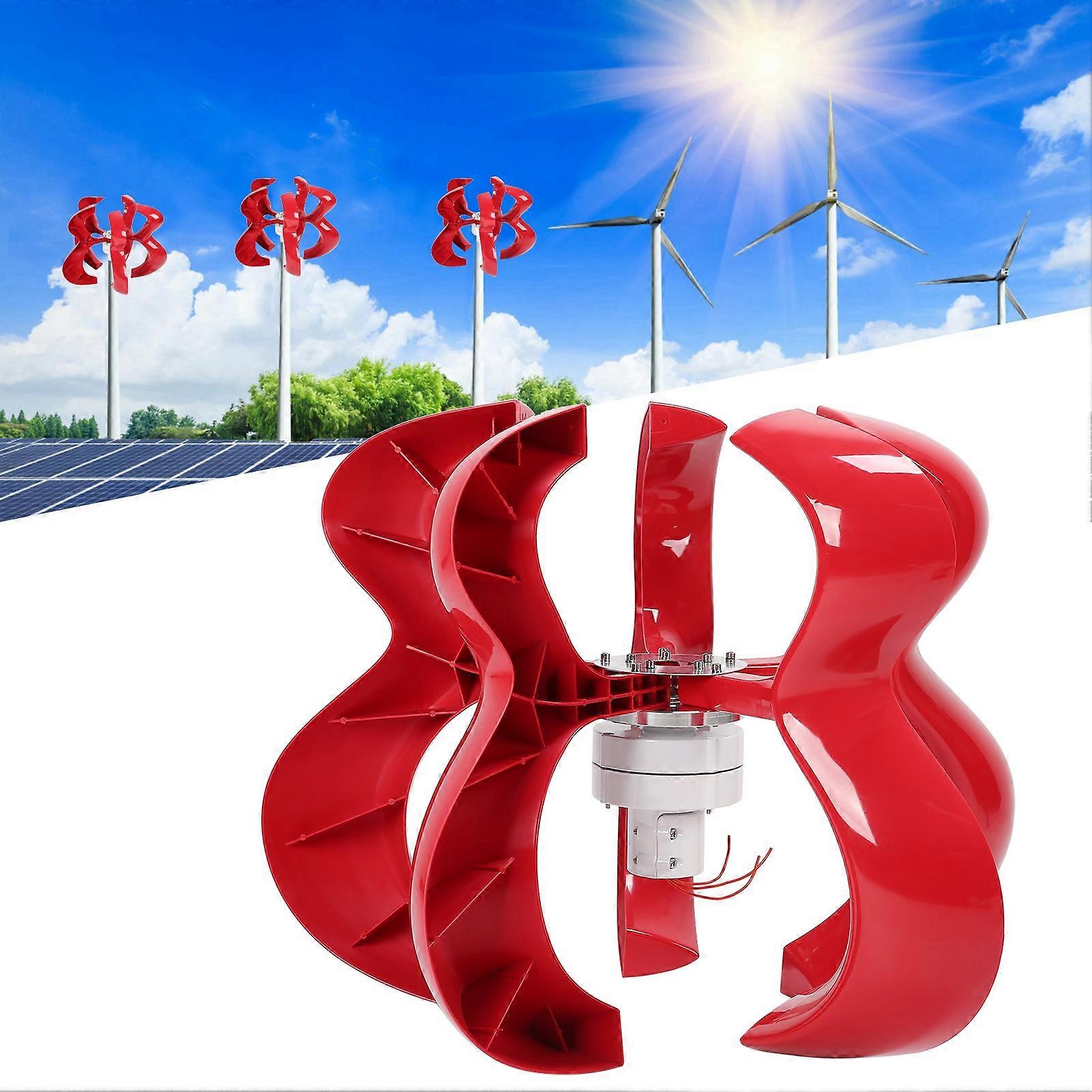 200W 12V 24V Red Gourd Vertical Wind Turbine Generator Kit