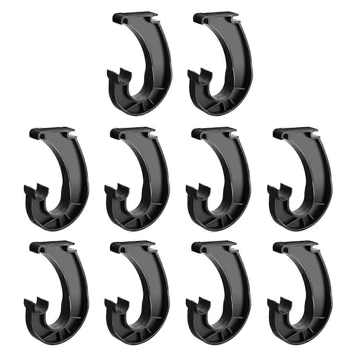10Pcs Hanging Closet Rod Support,Closet Shelf Rod Holder