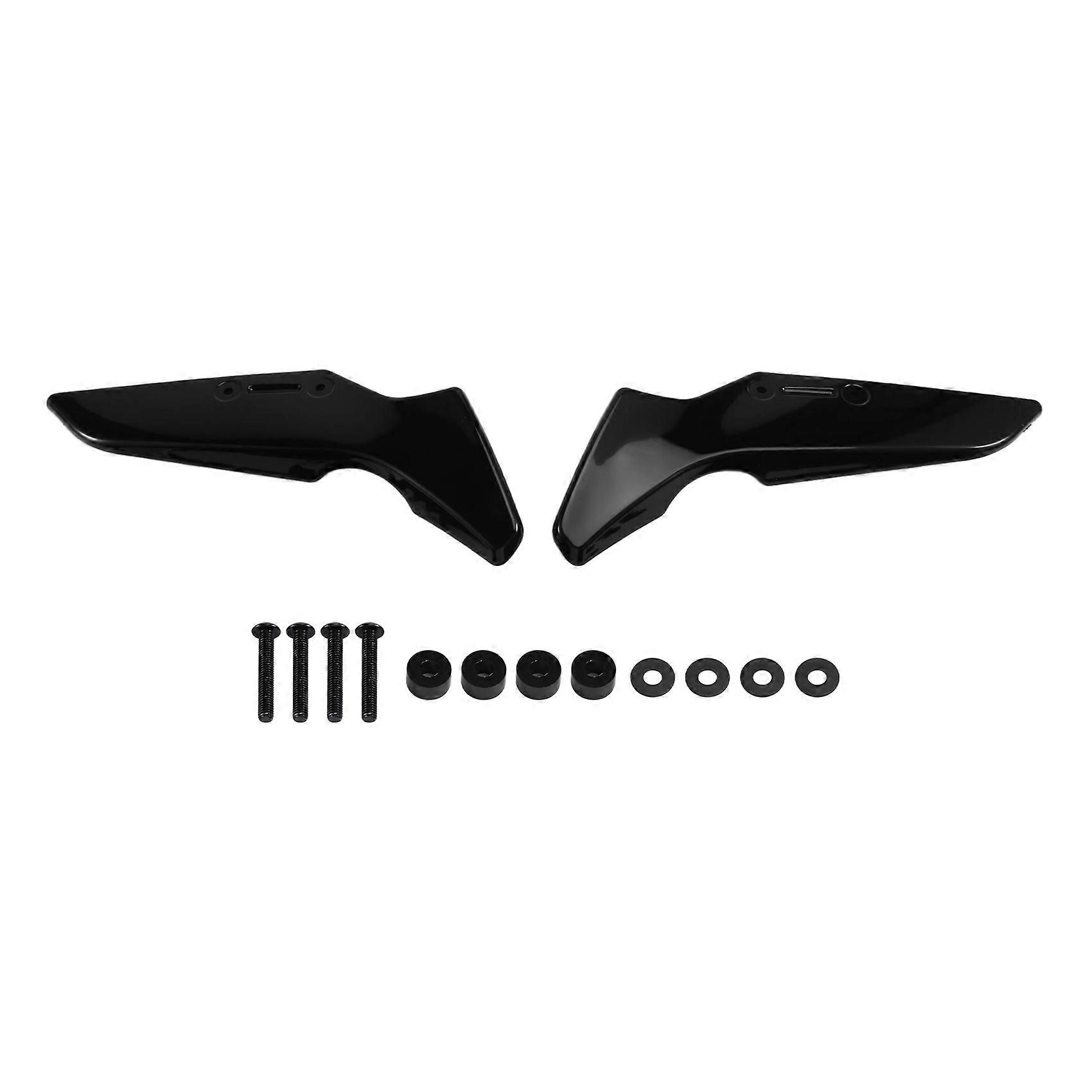 Motorcycle Windshield Side Wind Deflector Spoiler Fly Screen for Yamaha MT-125 MT-15 MT125 MT15 2020-2023 Black