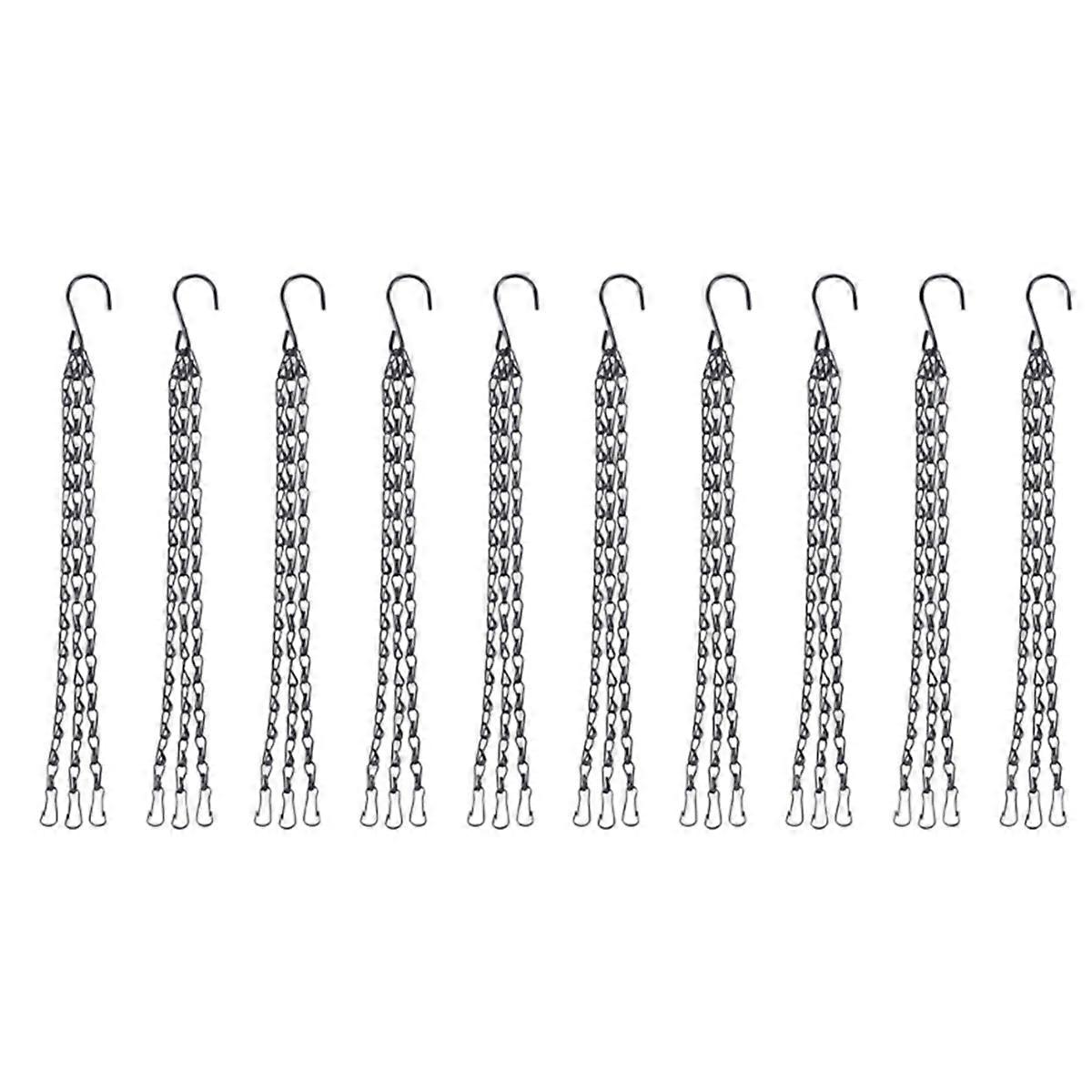 10pcs Bird Feeders Hanger Imitation Rattan Hanging Flower Pot Chains