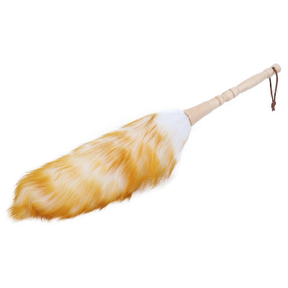 AntiStatic Soft Wool Duster Dust Cleaner with Wooden Handle Household Furniture Cleaning Tool