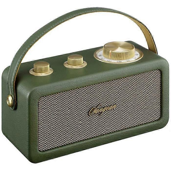 Sangean RA-101 Radio FM Bluetooth sans fil, rechargeable AUX vert, or