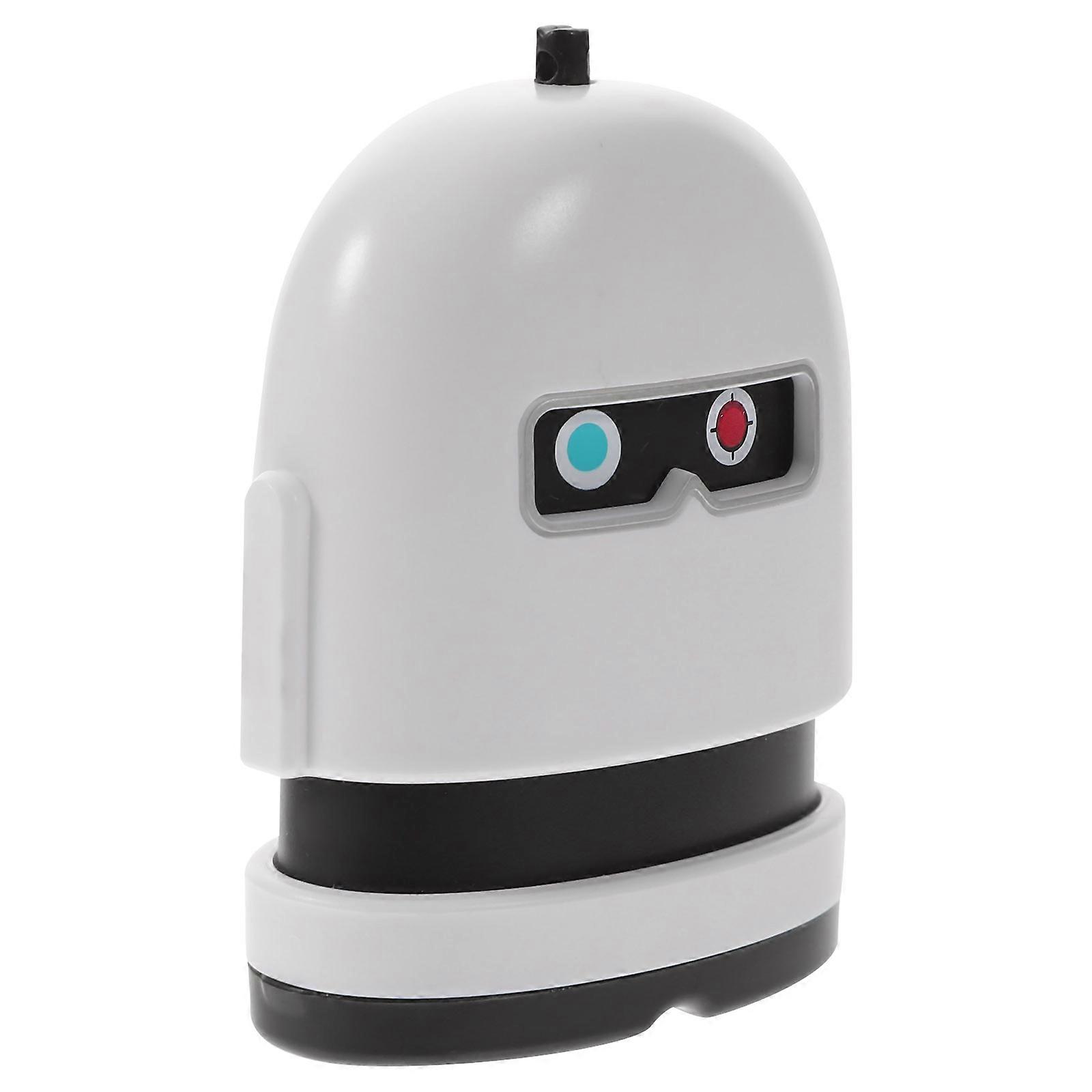 White Robot Name Stamp for Kids Clothing Use 2Pcs PP Material