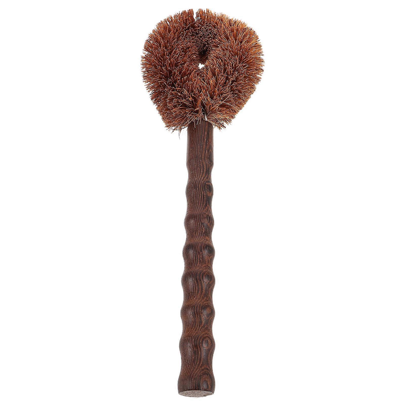 Wooden Pan Scrubber Pot Brush for Cleaning Kitchen Surfaces 2Pcs Tools