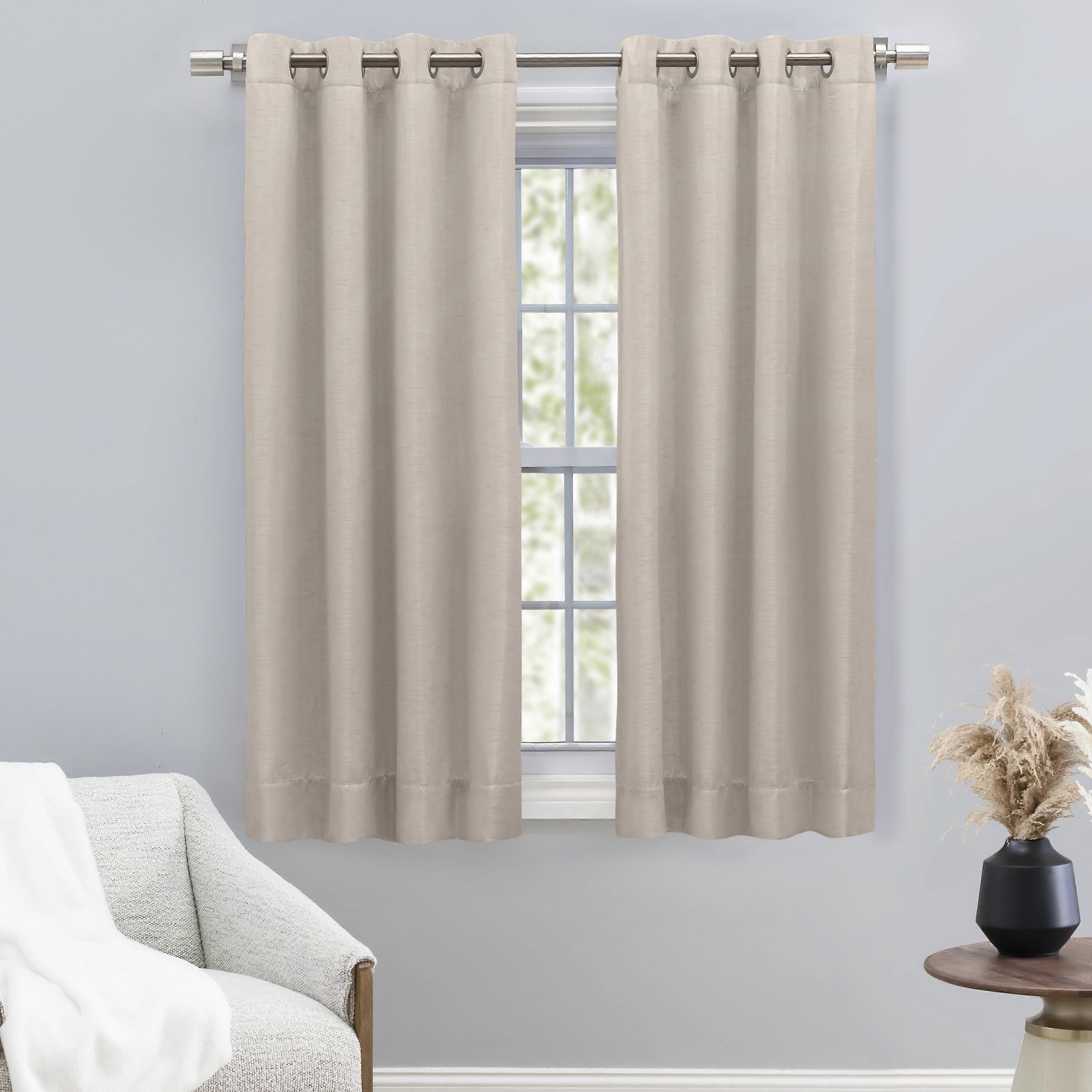 Ricardo Grasscloth Lined Grommet Panel w/Wand