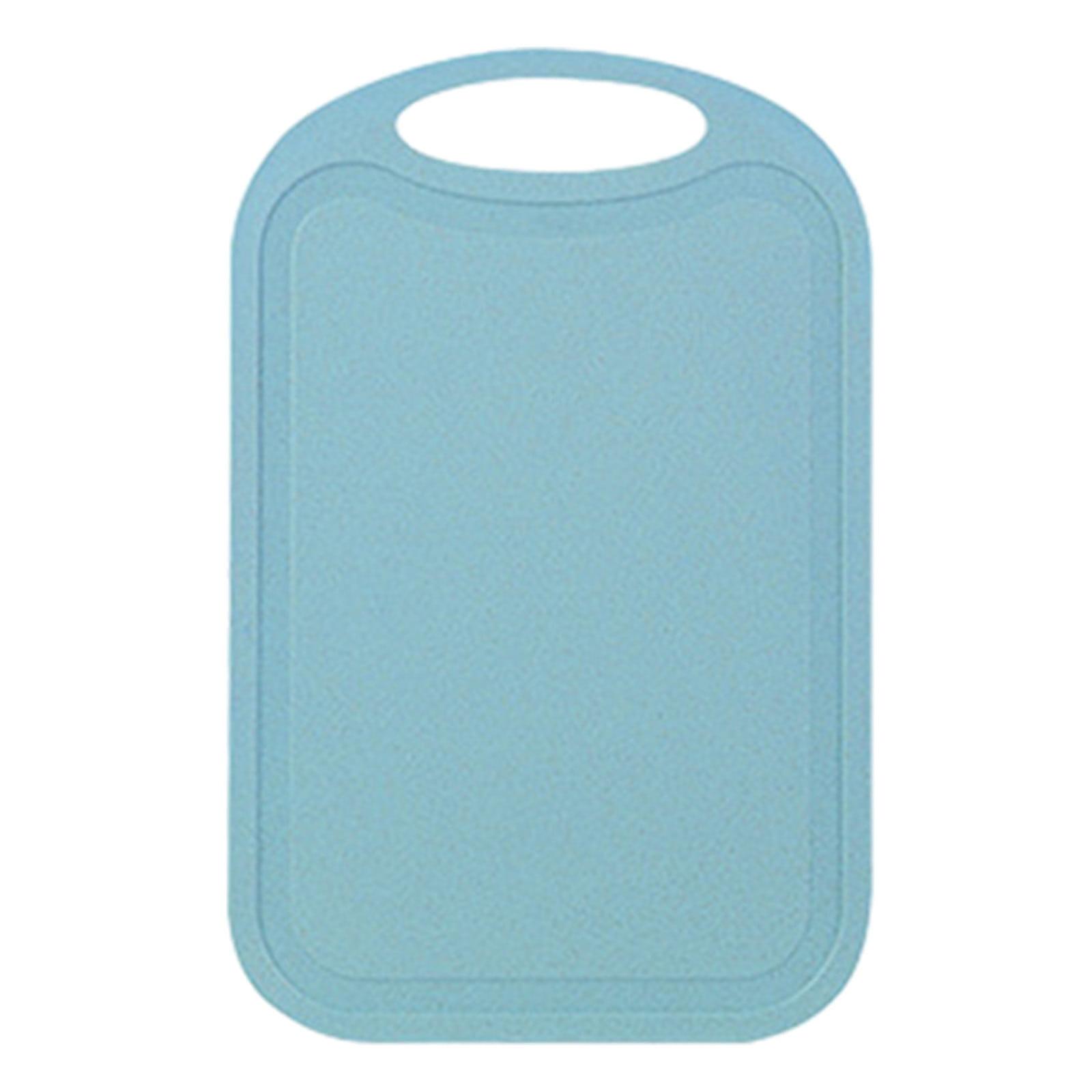 TACILIP Kitchen Utensils, Plastic Cutting Board Non-Slip with Handle & Hanging Hole for Meat, Veggies, compatible with Kitchen Use