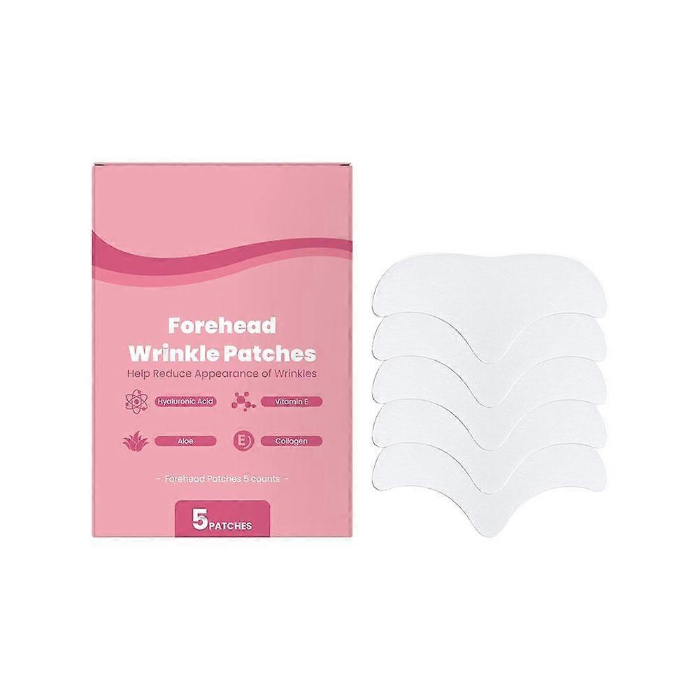 5Pcs Forehead Patches Anti Aging Lifting Firming Mask Hydrates Reduces Fine Lines Invisible Design Sensitive Skin Friendly