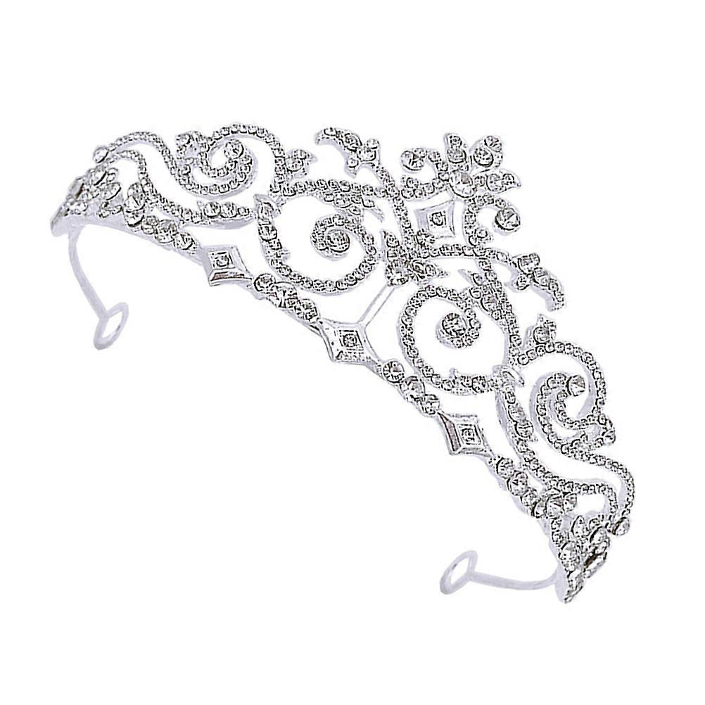 Elegant Tiara For Bride Party Accessory Headband Style 5.9X5.9X4.7in 2Pcs