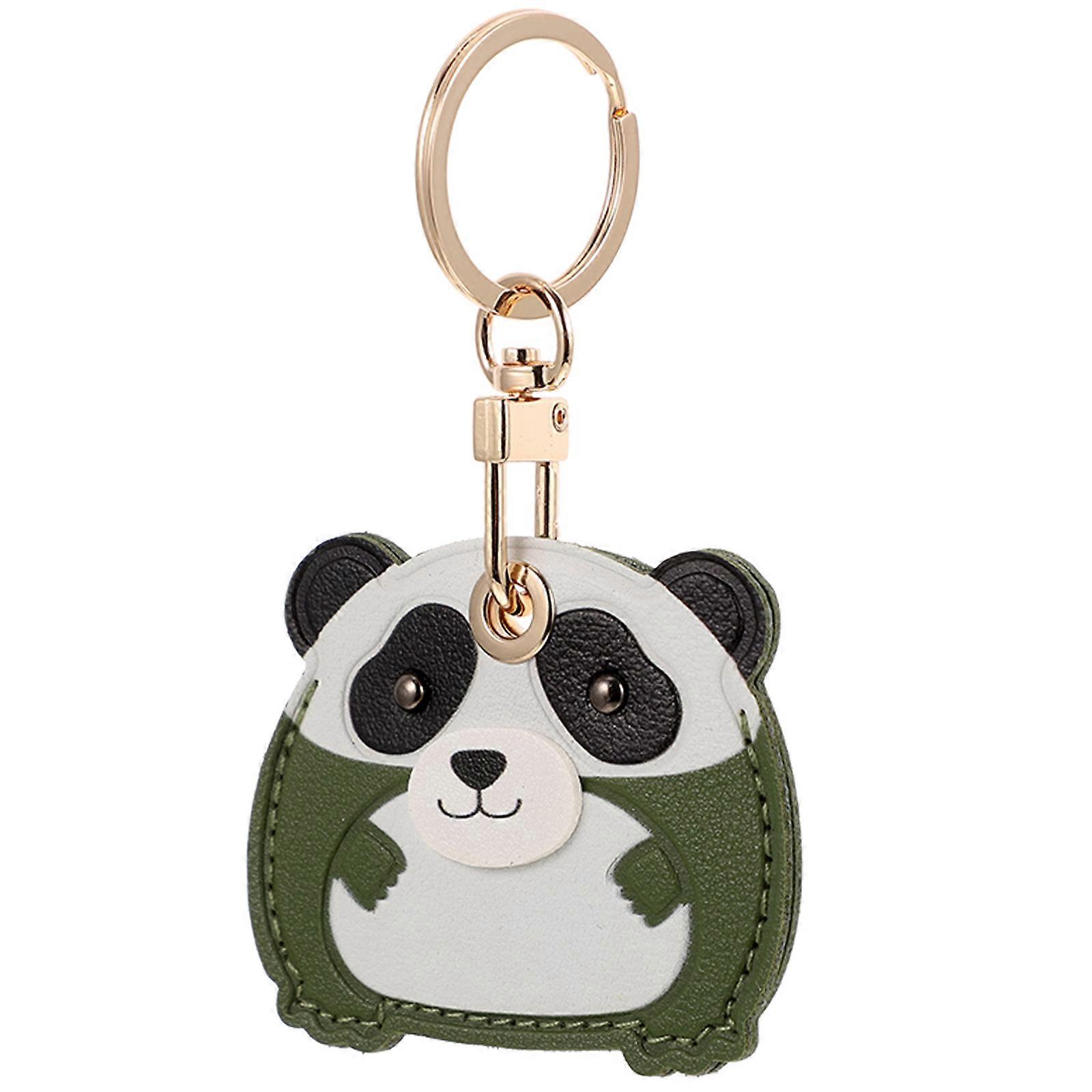 Unique PU Cover Keychain With Rectangular Design For Bags And Backpacks 5Pcs Daily Use