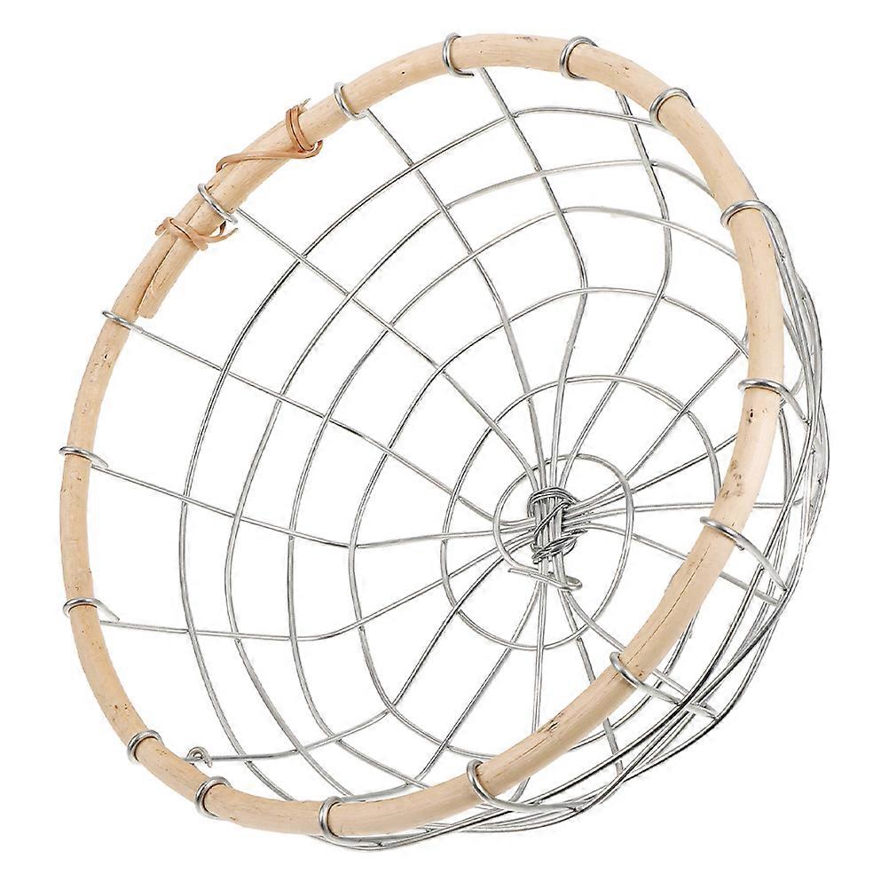 Wire Basket Table for Storage Use 2Pcs Iron Wire Fruit Basket