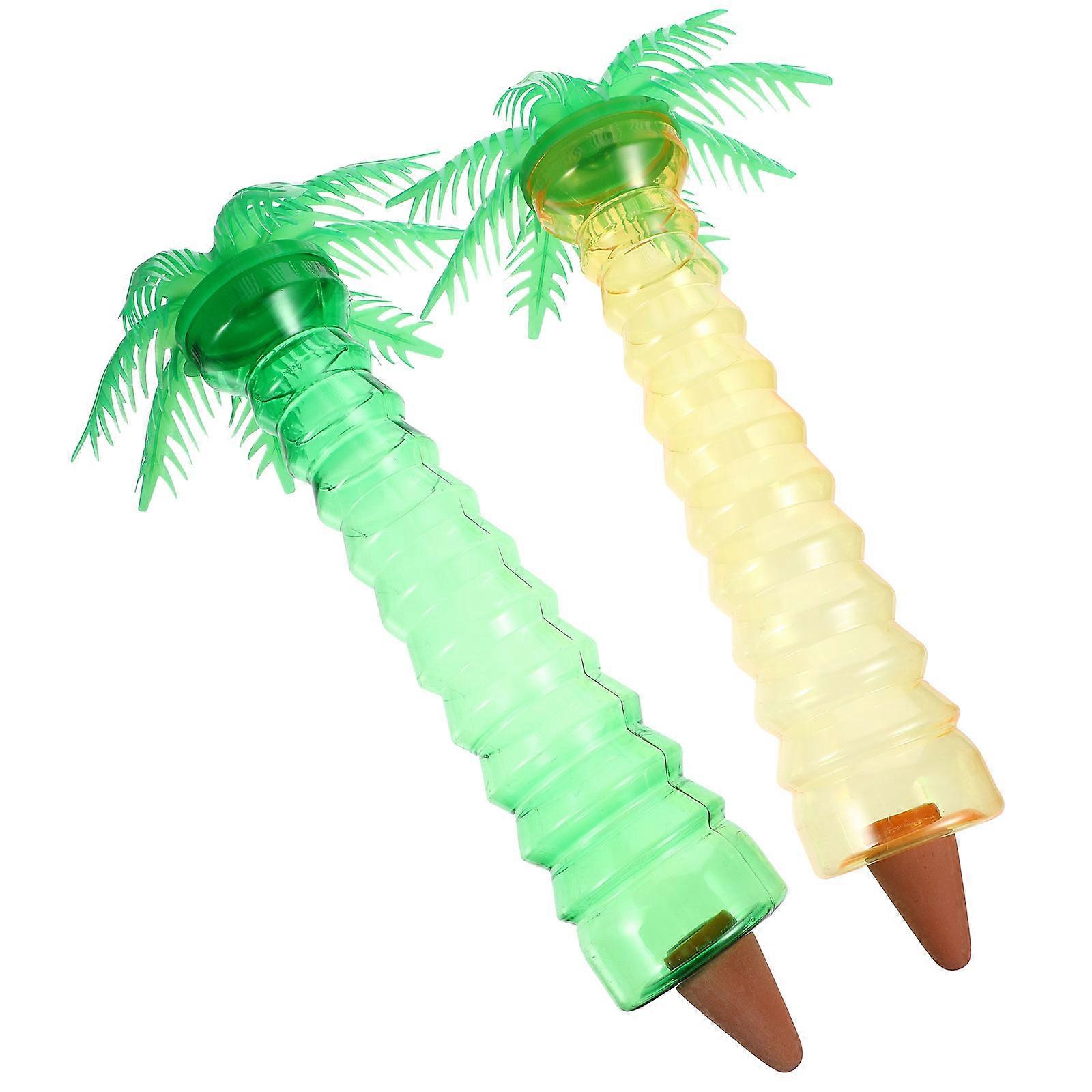 Automatic Watering Device Coconut Tree Shape for Watering 2Pcs Plastic