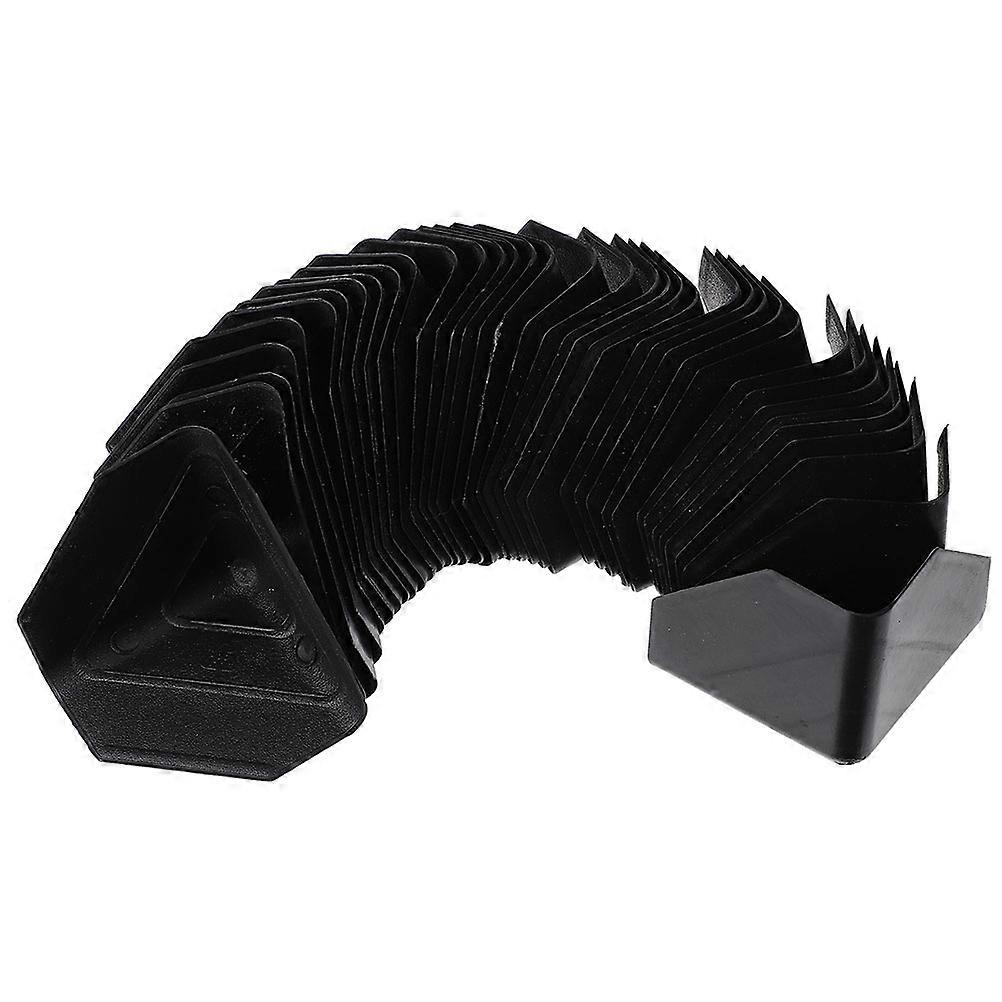 Furniture Corner Protectors 100Pcs Black Prevent Friction Ideal For Storage Packaging Needs