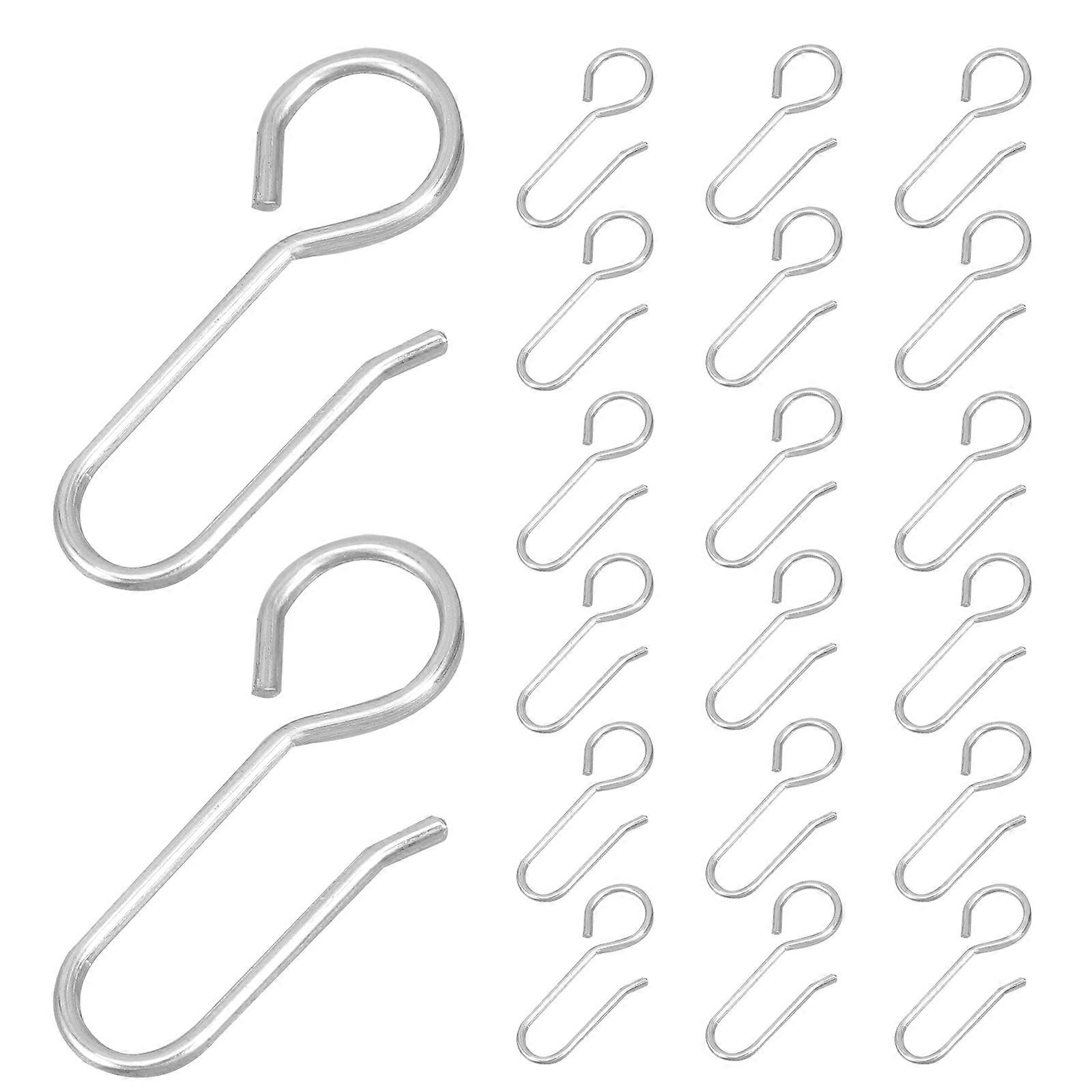 Curtain Track Hook Replacement 60Pcs Silver Curtain Accessories Resistant To Rust Strong And