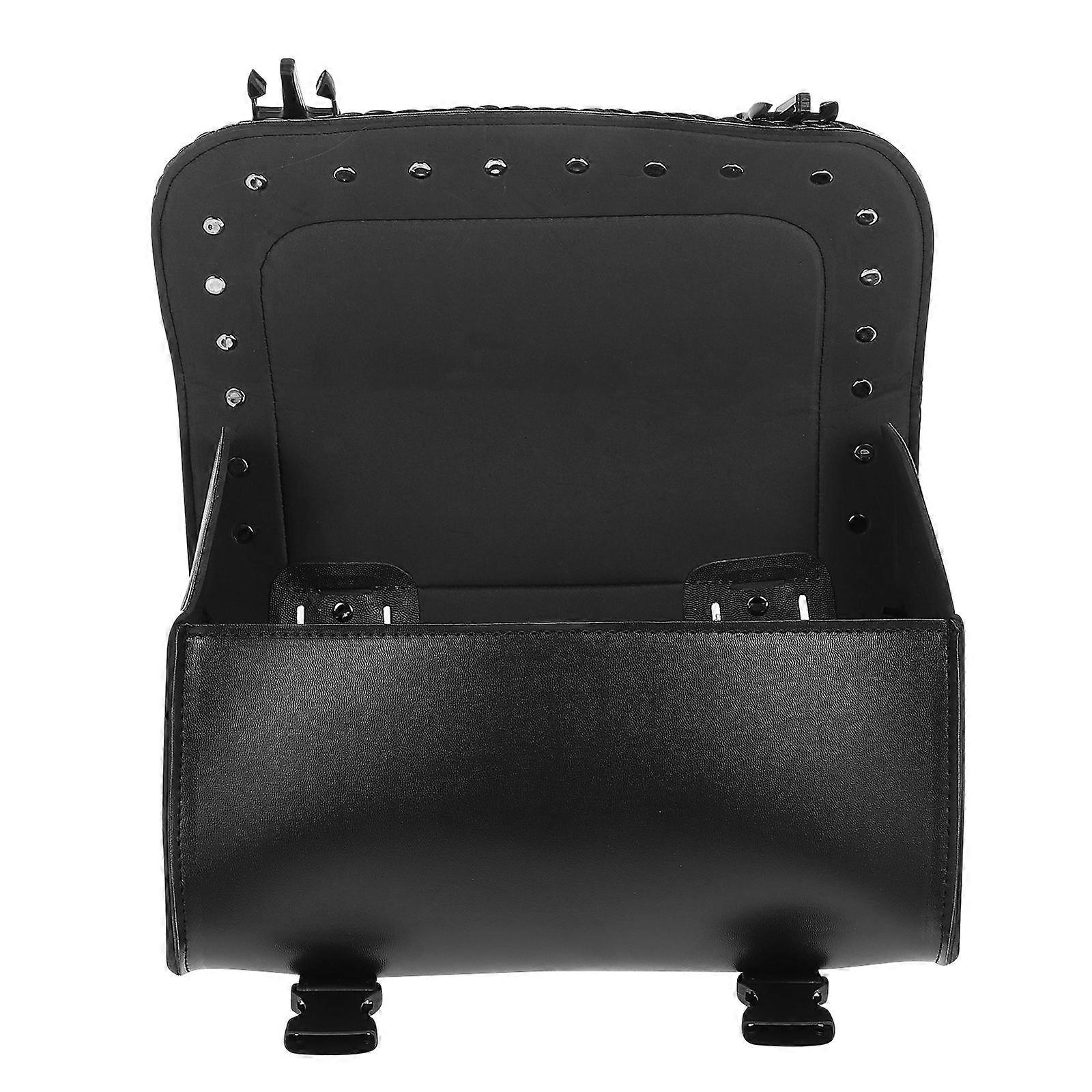 Motorcycle Side Box for Storage Use 2Pcs Black Tool Bags