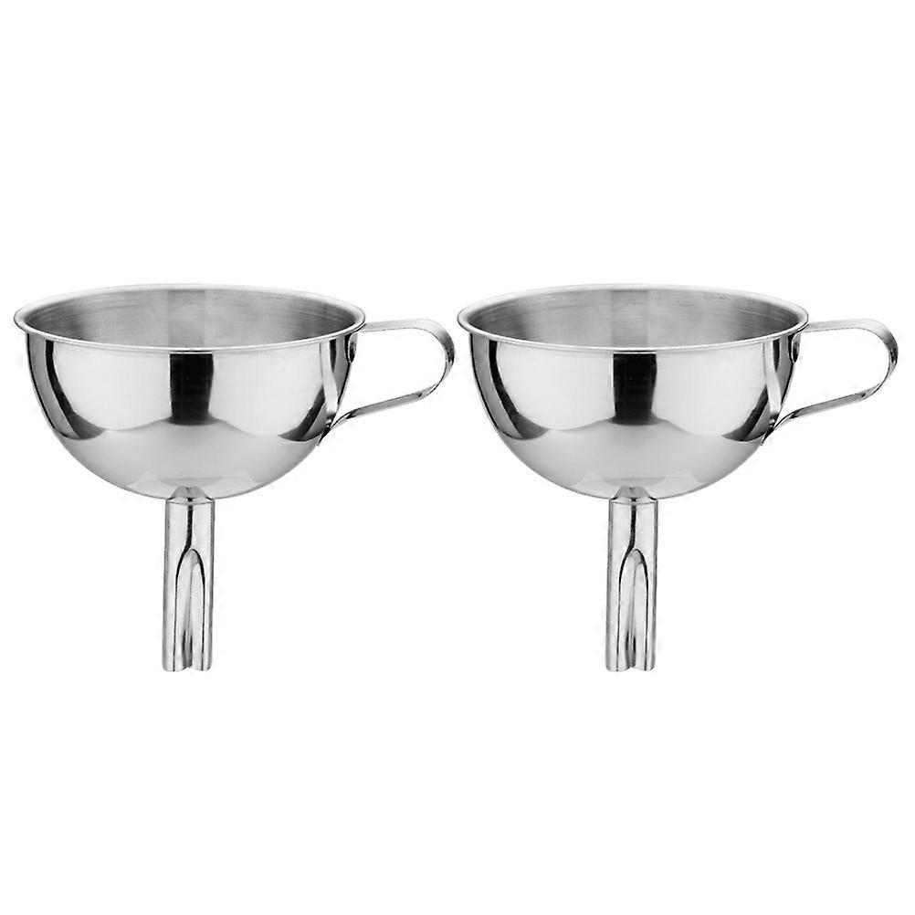 Household Funnel Stainless Steel for Wine Filtering 2Pcs Tool
