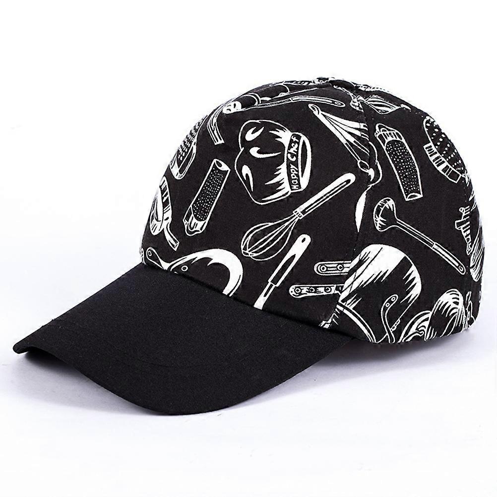 Waiter Cap Chef Hat for Working 2Pcs Peaked Cooking Hat