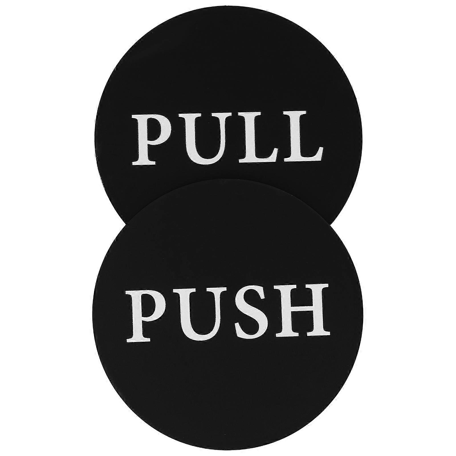 Door Direction Label Acrylic Sign for Push Pull 10Pcs