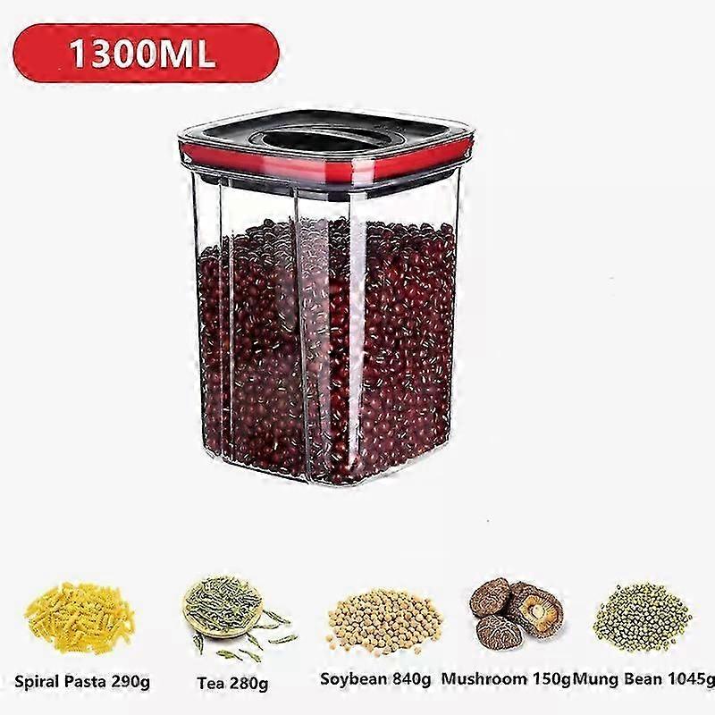 Rotating Cover Sealed Jar Food Storage Box Transparent Plastic Multigrain Tank Stackable Dried Storage Jars