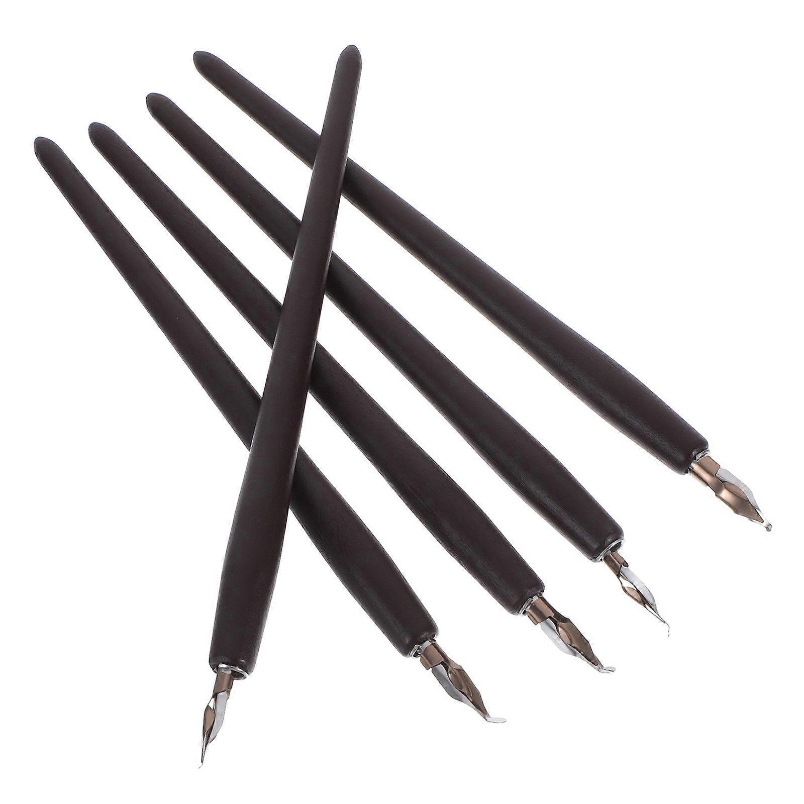 Vintage Style Wooden Dip Pen Set 15 Pcs For Art Creation With Versatile Functionality Design