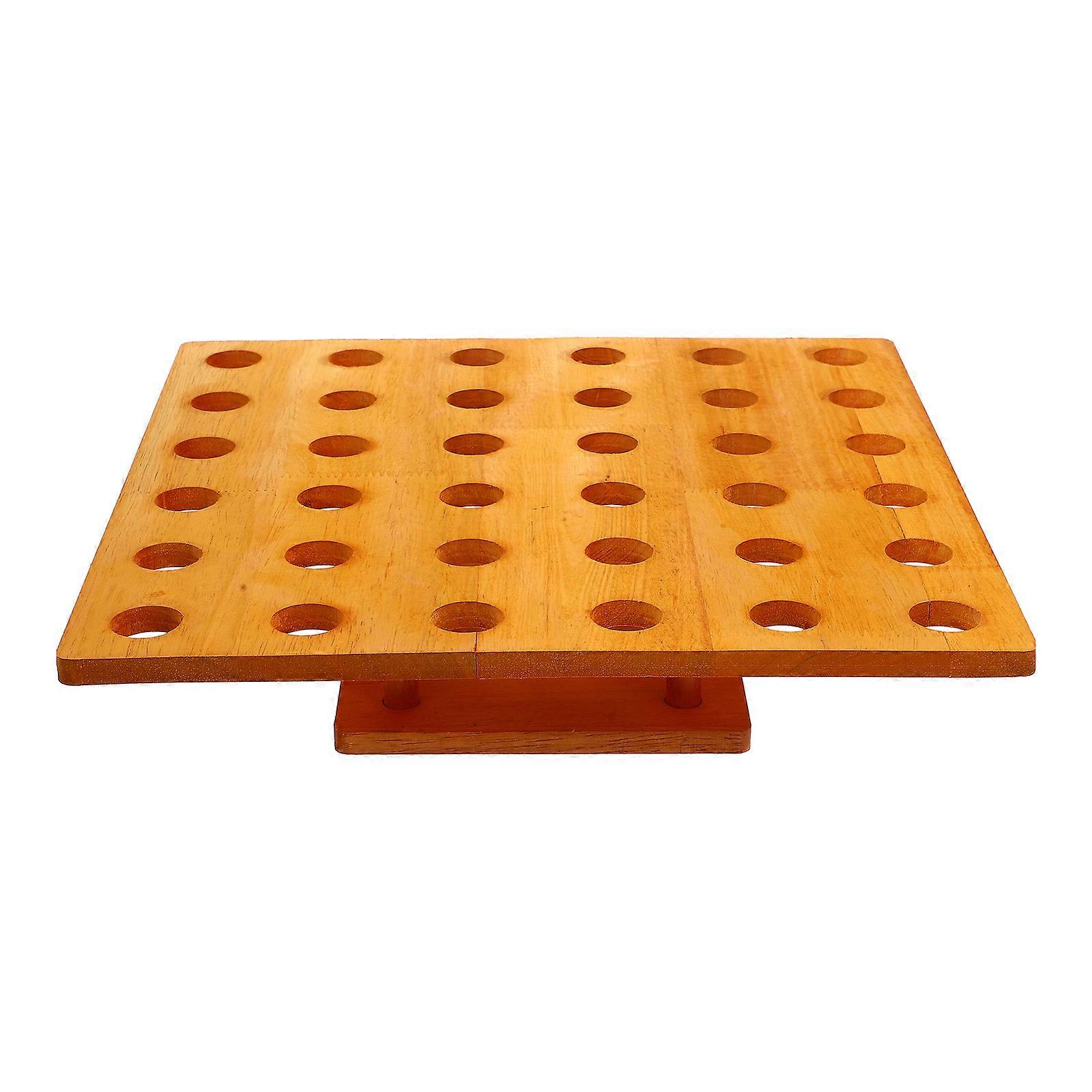 Versatile Wooden Ice Cream Cone Rack Ideal For Food Display In Restaurants Or Ice Cream Shops 1Pack