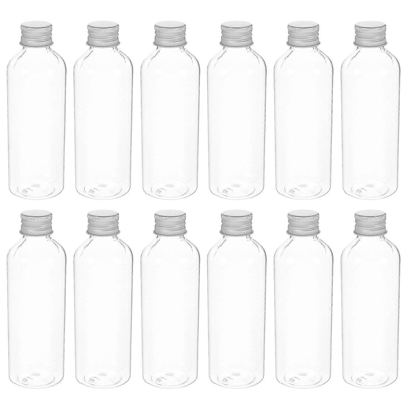 Transparent Plastic Cosmetics Bottle for Liquid Dispenser 100Pcs Storage Use
