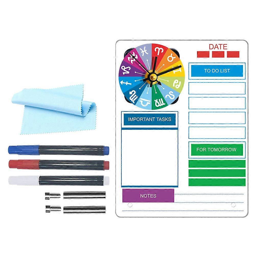 Desktop Planner Acrylic Schedule Board for Home Use 3Sets to-Do List