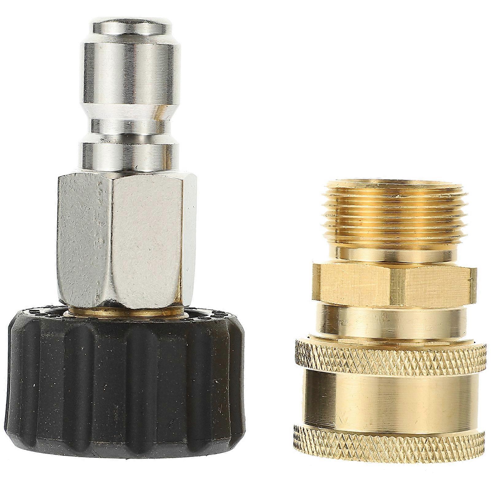 Brass Pressure Washer Adapter for Water Pipe Quick Connect 1Set