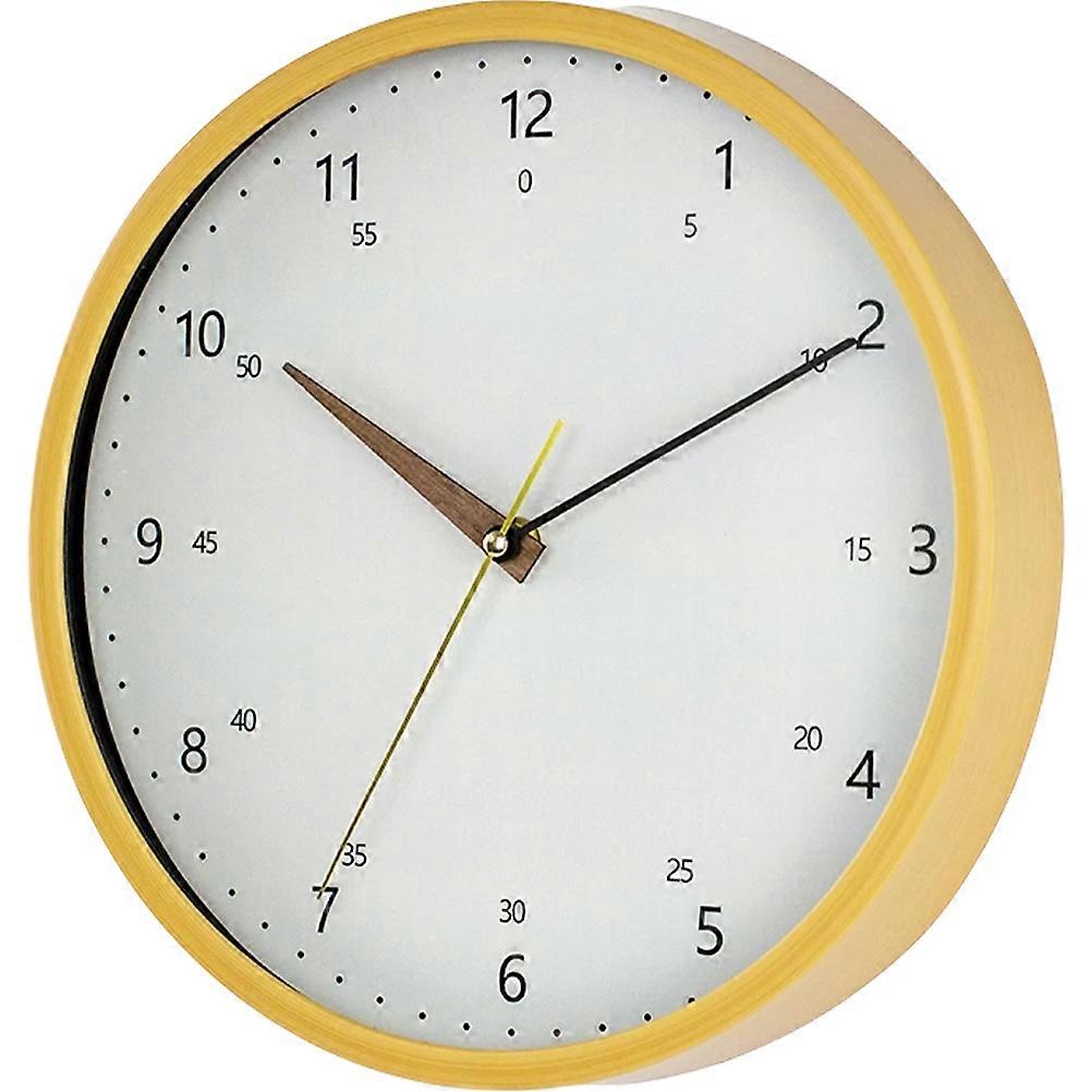 Round Wall Clock Decorative Wall Hanging for Living Room 2Pcs