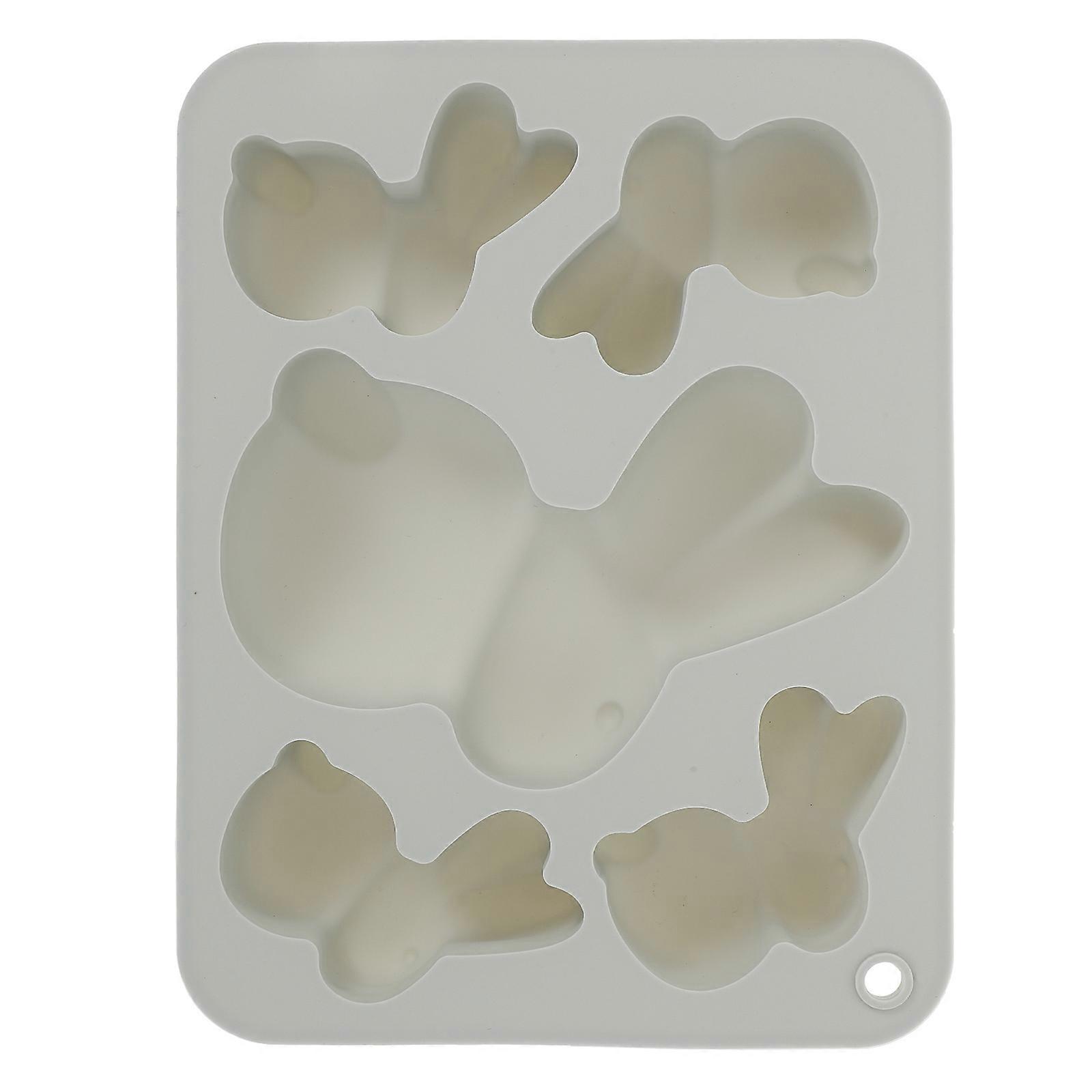 DIY Bunny Shape Cake Mold for Baking Blue Silicone 3Pcs Set