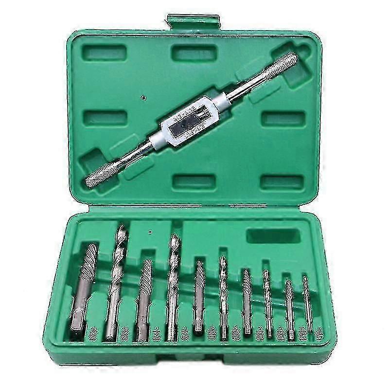 11pcs Damaged Screw Extractor Remove Broken Head Screw Adjustable Tape Wrench Stud Remover Tool Kit