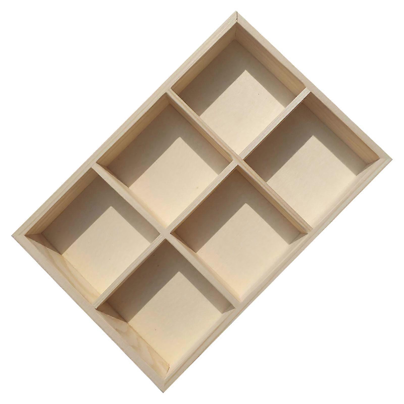 Pigment Box Wooden Storage Container 10 Pcs Suitable For Indoor Use Art Studio 24x16cm Efficient Storage