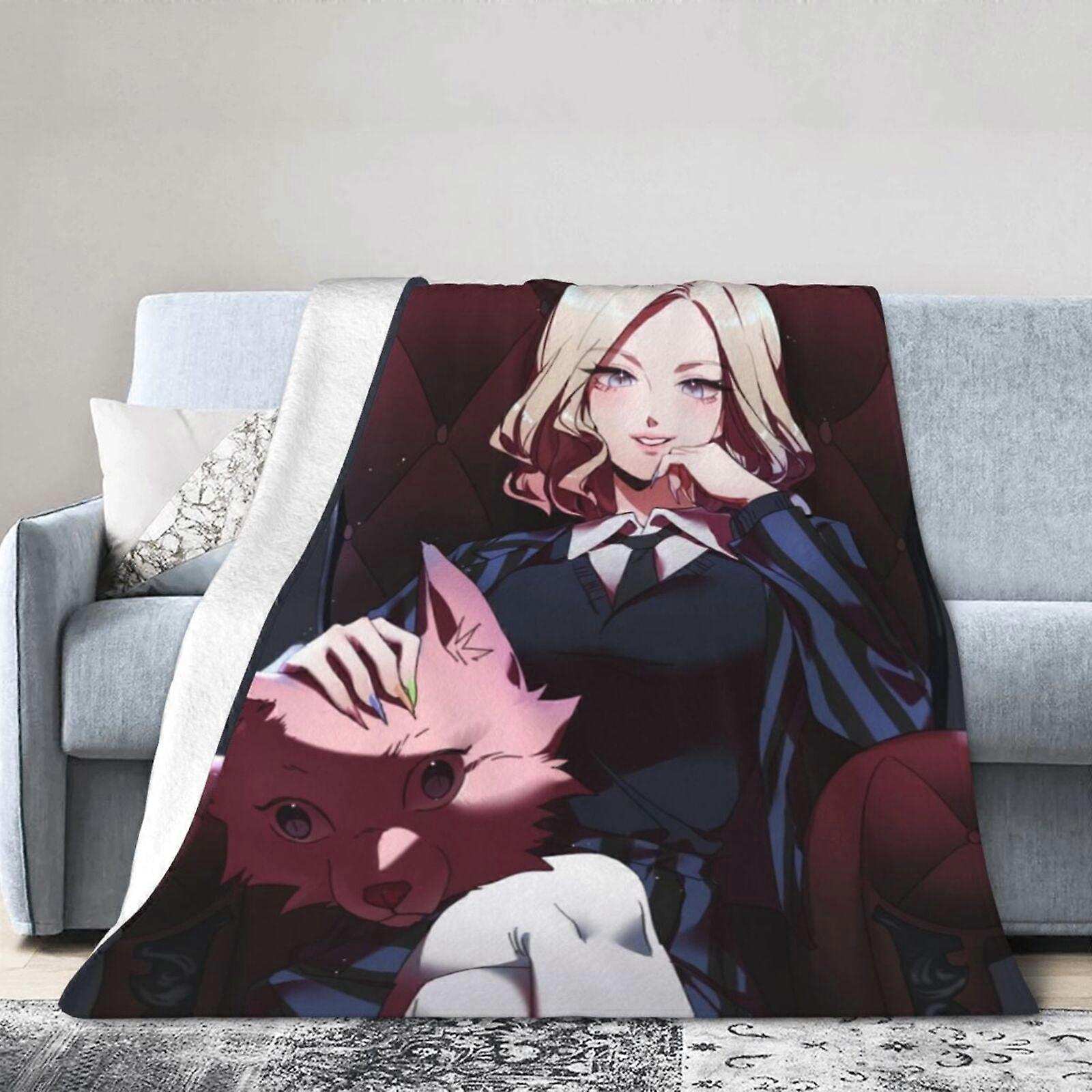 Cobertor de hotel Wednesday, cobertor de anime para cama, cobertor de sofá, cobertor de lã ultramacio para quarto e sala de estar, 60 x 50 polegadas