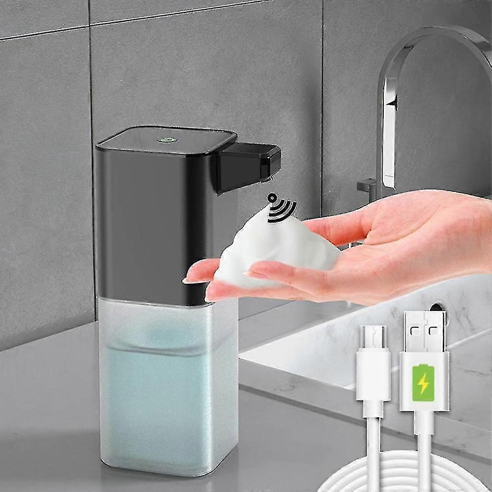 Foam Soap Dispenser Automatic Infrared Sensor Touchless Hand Sanitizer Machine Foaming Black