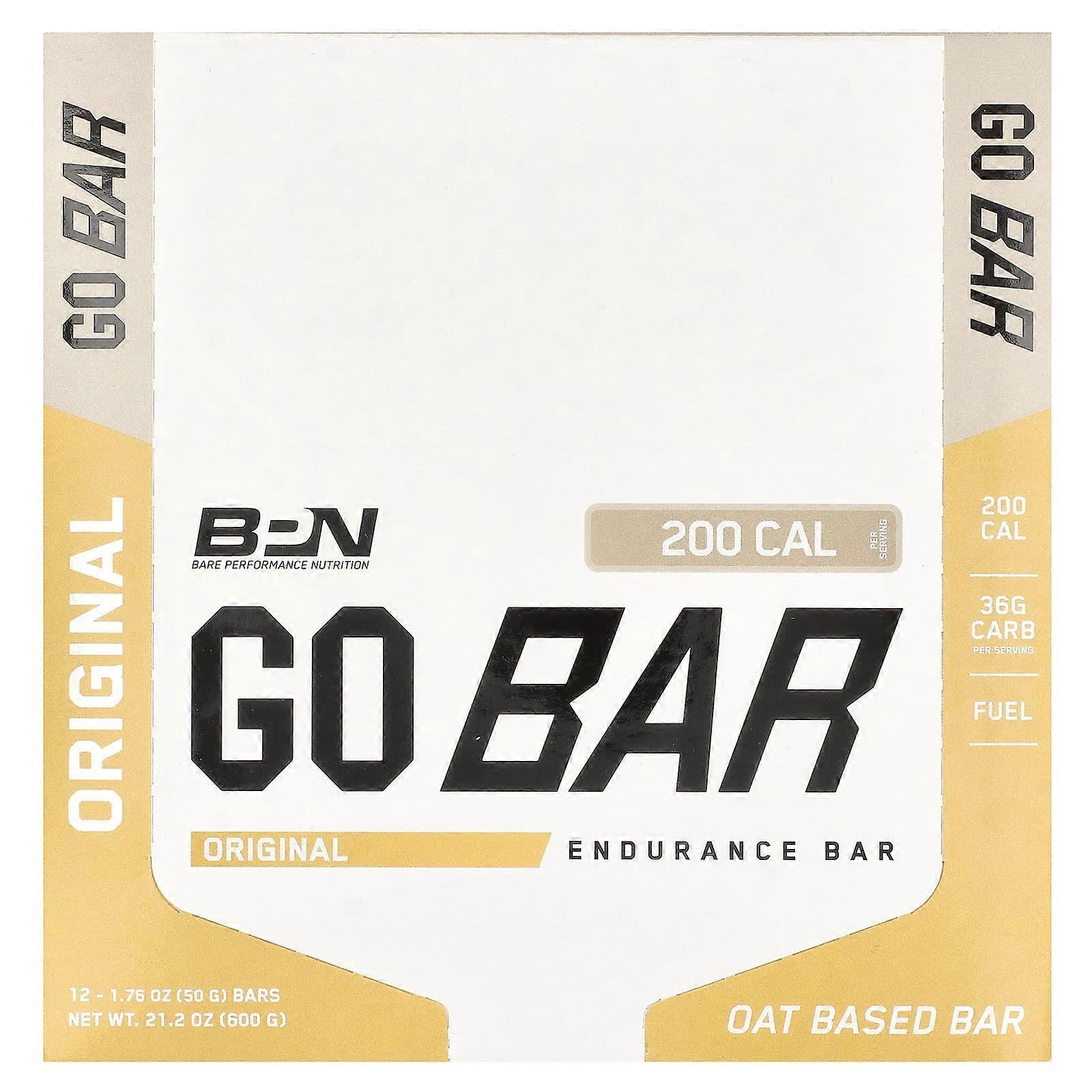 Go Bar, Endurance Bar, Original, 12 Bars, 1.76 oz (50 g) Each