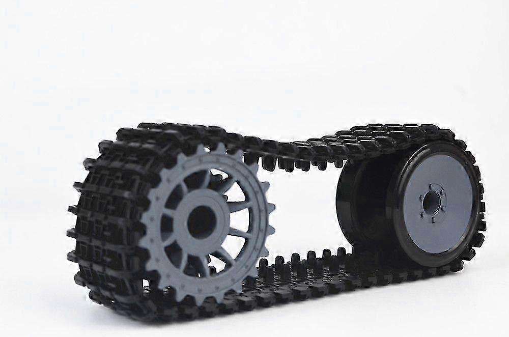 1 Set DIY Robot Crawler Tank Tracks with Gear Kit Remote Control Tank Model Wheels for RC Tank Repair Replacement Parts