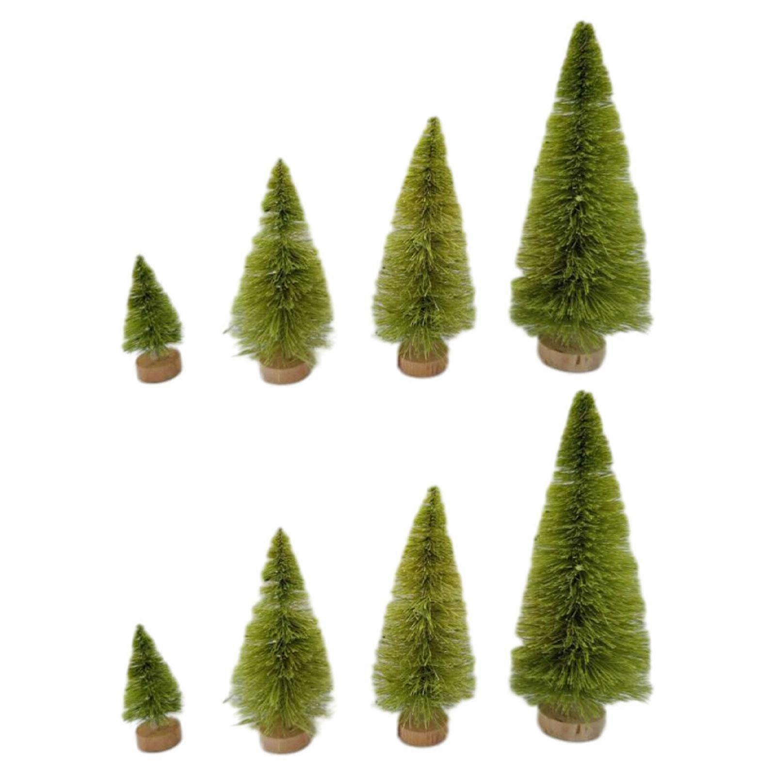 8Pcs Artificial Christmas Tree Pine Trees for Dollhouse
