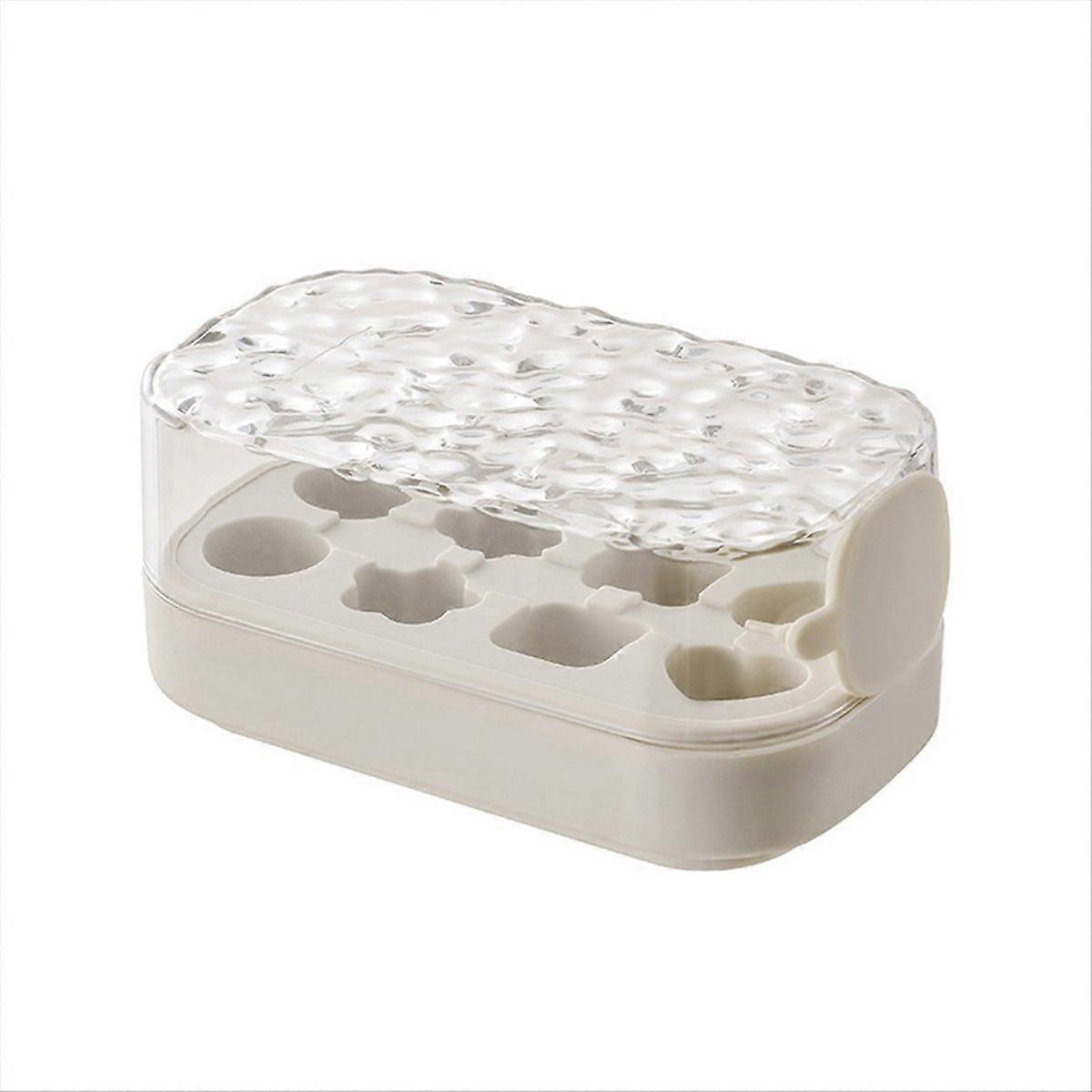 Press Ice Cube Tray 8 ice cube Tray box Push type ice cube maker A