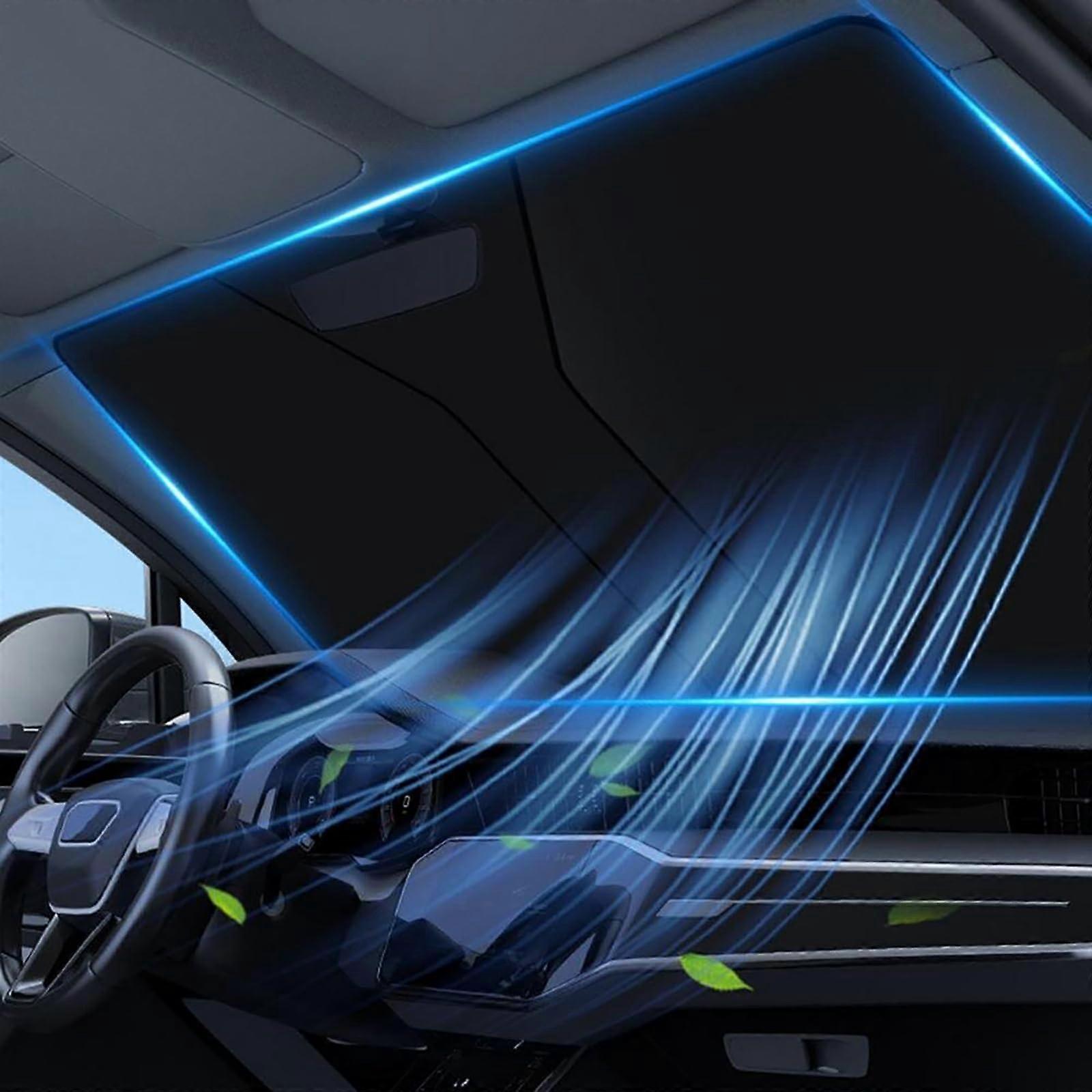 Car Windshield Sunshade for C30 C40 C70 S40 S60 S70 S80 S90 Foldable UV Blocking Visor Keeps Car Cooler 142x80cm