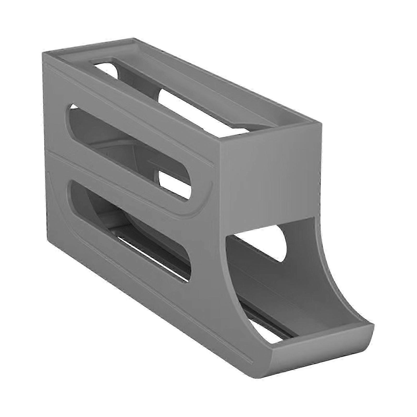 Space-saving egg rack for fridge - 3 tiers adjustable eggs organizer